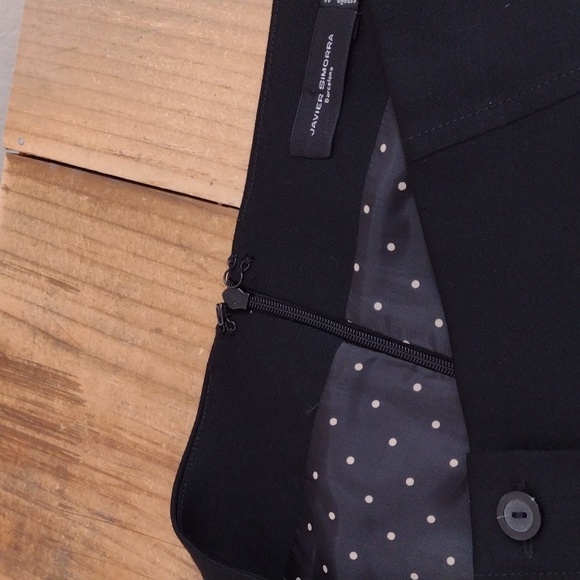 Javier Simorra Black Stretch Wool Pencil Skirt Made in Spain US Size 10 … - Picture 11 of 14
